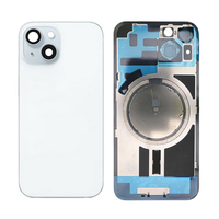 Coque arrière en verre pour iPhone 14 14 Plus pour Apple 14 Pro avec NFC Flex Charge sans fil Objectif de caméra
