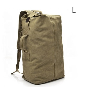 Fashion Outdoor Travel Luggage <strong>Black</strong> Portable Korean Solid Color Large Capacity Sport Rucksack Multifunction Men Canvas <strong>Backpack</strong> - Product Image 4