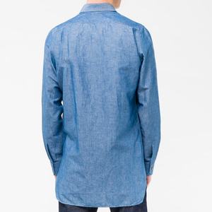 2019 New Style <b>Long</b> <b>Sleeves</b> Denim t <b>Shirt</b> <b>Men</b> Chambray Fitted <b>Shirt</b> Wholesale - Product Image 3