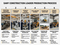 Alat Pembersih Industri SANY SW955 Wheel Loader dengan Sapu Jalan untuk Pembersihan Lantai Pabrik, Gudang, dan Bengkel