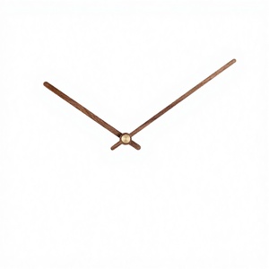 Aiguilles d'horloge carrées personnalisées en bois style Art Déco - Mouvement à quartz silencieux durable, fonctionnant sur piles - Product Image 2