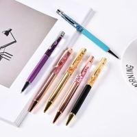 Stylo liquide flottant 3D personnalisé Stylos à bille en métal Stylo flottant à paillettes rempli de liquide