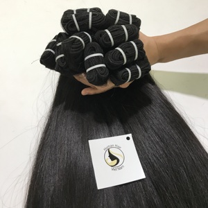 Venta al por mayor, mechones de cabello virgen liso de trama súper doble y gruesa, trama de cabello humano sin procesar de cabello humano Vietnam - Product Image 3