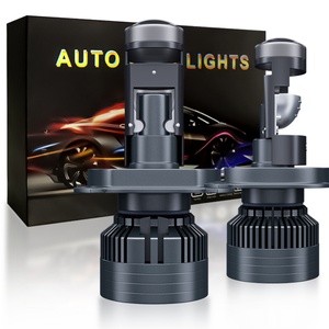 A80 Mini Lens <b>Projector</b> 75w 8000lm 9005,9006,h7,h11, H4 With Canbus White Led Headlight Motorcycle for Auto Light System Car - Product Image 2
