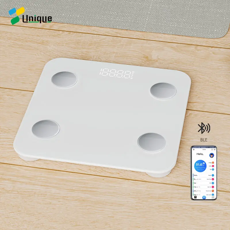 Glas Draagbare Huishoudelijke Bmi Bluetooth Mini Schaal Prijs Smart Electronic Body Fat Weegschaal Digitale Badkamer Weegschalen