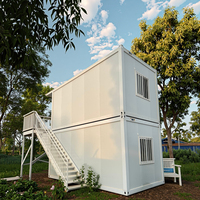 Maison conteneur multifonction à construction rapide, double usage (habitation/bureau), pour petits projets sur site