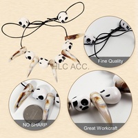 Collier pendentif HLC personnalisé en os de sanglier blanc ivoire avec perles en forme de crâne, accessoire de bijouterie pour costumes Voodoo et sorcière