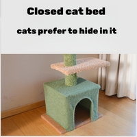 Arbre à chat du sol au plafond avec plusieurs plateformes, poteau à gratter en sisal, niche confortable et stable pour les grands chats