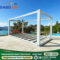 Kit de structure en acier modulaire de 20 pieds pour maisons conteneurs démontables, pour maison préfabriquée personnalisable