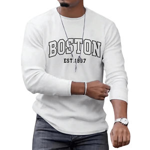 <span class=keywords><strong>BOSTON</strong></span> estampado de talla grande gran oferta suelta hombres de gran tamaño Hip Hop estampado sublimación camiseta Casual uso diario cómoda Camiseta larga - Product Image 1