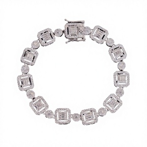 D Color VVS Clarity Moissanite 925 Sterling Silver 18K Gold Plated Vintage Women's Bracelet Charm GRA Certificate Wedding Party - Product Image 2