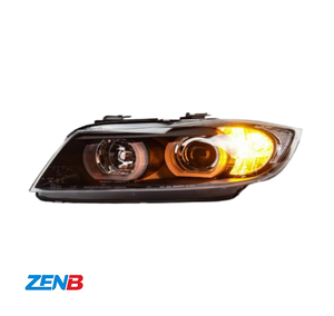 Conjunto de Faros Delanteros para BMW Serie 3 E90 320i <span class=keywords><strong>325i</strong></span> 330, Años 2005-2012, Lentes Modificadas con Luces LED de Circulación Diurna - Product Image 1