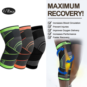 Genouillères de sport en nylon et coton RTS 2023, respirantes, flexibles, protection complète pour le cyclisme, genouillères pour la course à pied - Product Image 2