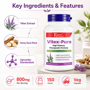 Suplemento de Vitex de Alta Potencia Shecome al por Mayor, Fabricante de Cápsulas de Bayas de Chaste para la Salud Hormonal y Menstrual de la Mujer - Product Image 4