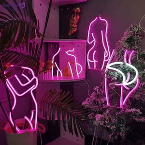 Letreros de neón <span class=keywords><strong>LED</strong></span> para mujer sexy <span class=keywords><strong>con</strong></span> transformador y control remoto para decoración de fiestas, barra de diseño de dormitorio, luz de cuerpo sexy de neón - Product Image 3
