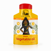 Pochette souple personnalisée de qualité alimentaire avec logo, anti-fuite, pour l'emballage d'huile de cuisson, de jus et de sauces