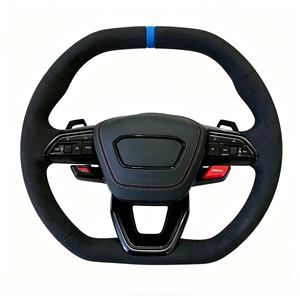 Volant de voiture sport personnalisé en Alcantara, très demandé, pour Audi A3 A4 A5 A6 A7 A8 RS3 RS4 RS5 RS6 RS7 S3 S4 S5 <span class=keywords><strong>RS</strong></span> TT - Product Image 1