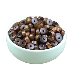 Black Rosewood <b>Spacer</b> Beads 4x7mm Polished Round Shape For Jewelry Making DIY Accessories - Product Image 4