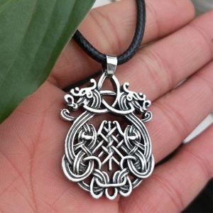 Custom Fashion Metal Antique Silver Plated Indian Myths <strong>Jewelry</strong> Mandala Shaped <strong>Pagan</strong> Charm Yoga Necklace Amulet <strong>Jewelry</strong> - Product Image 3
