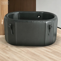Baignoire de glace gonflable pliable transfrontalière pour thérapie par le froid, rééducation physique et trempage, pour adultes