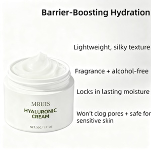 <span class=keywords><strong>Crema</strong></span> Hidratante <span class=keywords><strong>Facial</strong></span> con Ácido Hialurónico y Escualano, Complejo Rejuvenecedor Antiarrugas que Refuerza la Barrera Cutánea, con Ceramidas - Product Image 3