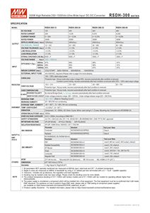 RSDH-300-48 giếng trung bình, phạm vi đầu vào cực rộng 250-1500vdc, bộ chuyển đổi DC-DC 48V 300W cho tự động hóa công nghiệp, hệ thống năng lượng - Product Image 4