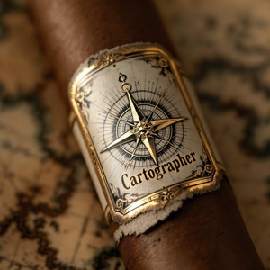 High Quality Custom Adhesive Cigar <b>Sticker</b> with Gold Foil Printing Private Cigar Label Ring UV Printing Personalized <b>Logo</b> - Product Image 1