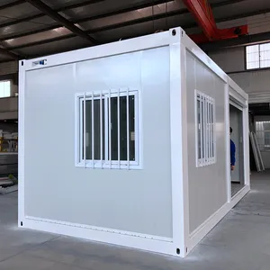 Nhà tiền chế di động 20ft container văn phòng mô-đun chỗ ở phẳng gói container nhà tiền chế trại nhà