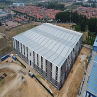 Construction rapide Cadre métallique préfabriqué Structure métallique Atelier Entrepôt insonorisé avec grue de pont