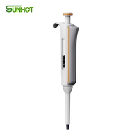 Pipette de laboratoire monocanal en plastique réglable, autoclavable, colorée, nouvelle génération Mi-Pette