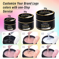 Gel Constructeur Solide 56g pour Ongles Clair Rose Pâle Dur Extension UV LED Poly Gel Ongles OEM 2oz Fort Gel d'Extension Sculpture 3D