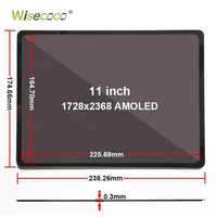 Layar Sentuh Kapasitif Oled 2K 11 Inci 1728*2368 Kustom Grosir, Modul Panel Amoled Uhd Laptop Mipi Dsi dengan Papan Pengontrol