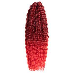 Extensions de cheveux synthétiques ARIEL résistantes à la chaleur, ondulées profondes, effet vague d'eau, en <span class=keywords><strong>fibre</strong></span> haute température, fabriquées à la machine - Product Image 2