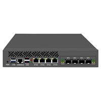 Partaker Mini 1U 9,5 pulgadas Enrutador Montado en Rack N100 N150 N200 N305 N355 4*2,5G Expansión 1G 10G SFP + 4G/WIFI OPNsense TPM Hardware