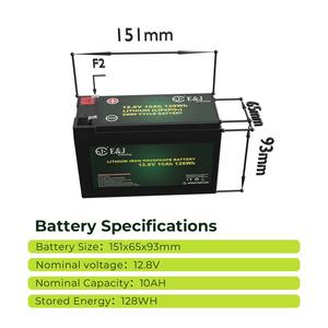 Taşınabilir 12.8V 10Ah LiFePO4 Pil, Kayak Balık Bulucu, Çocuklar İçin Elektrikli Araçlar, Scooterlar ve Kampçılık için Hafif Lityum Pil - Product Image 3