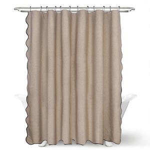 <span class=keywords><strong>Rideau</strong></span> <span class=keywords><strong>de</strong></span> <span class=keywords><strong>douche</strong></span> <span class=keywords><strong>de</strong></span> luxe DaiRui à bords festonnés, aspect <span class=keywords><strong>lin</strong></span> épaissi, imperméable, avec crochets, pour décoration <span class=keywords><strong>de</strong></span> salle <span class=keywords><strong>de</strong></span> bain - Product Image 4