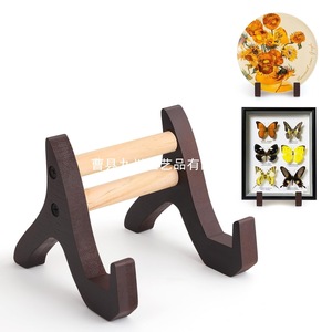 Cross-<b>border</b> wooden recipe rack, home recipe rack, pot lid rack, solid wood display rack, wooden <b>picture</b> <b>frame</b> display rack, - Product Image 1