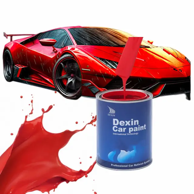 Dexin High Quality Supplier Refinish Acryl beschichtung Karosserie reparatur lackierung 1K/2K Color Automotive Spray Auto lacke