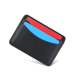 RFID blocco PU porta carta in pelle sottile portafoglio minimo per uso quotidiano OEM accettato - Product Image 4