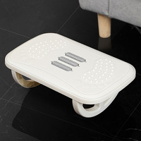 Reposapiés de Oficina Antideslizante, Soporte para Piernas, Reposapiés para Debajo del Escritorio, Ideal para Cruzar las Piernas, Reposapiés Bajo con Masaje
