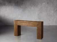 Meuble d'entrée design unique haut de gamme console en bois noire moderne