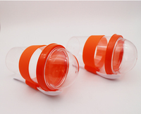 Gobelet à céréales écologique portable en PS avec cuillère 400 ml, couleur et logo personnalisables pour céréales et lait