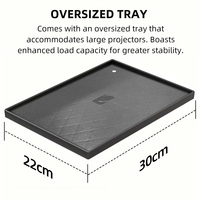 Support de projecteur sur trépied avec plateau, support de sol en métal réglable en hauteur pour projecteur, ordinateur portable, home cinéma OEM ODM