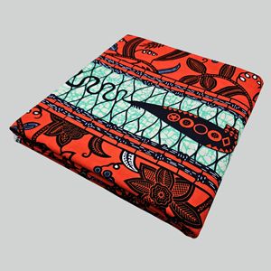 Tela Africana Batik de Cera 100% Algodón Fusible con Combinaciones de Colores Únicas para Confección de Prendas, Servicio OEM, Material para Camisas y Bolsos, Niñas y Niños - Product Image 6