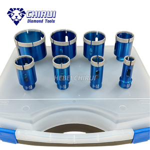 Kit de scies cloches en céramique et porcelaine à diamant matriciel, très vendu, pour carreaux et marbre, avec embouts de perçage Arix - Product Image 1