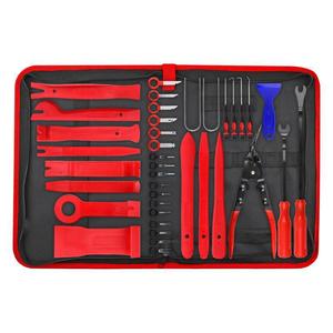 Kit d'outils de réparation automobile 24 pièces avec levier de démontage, tournevis et étui souple pour le démontage des panneaux intérieurs de voiture - Product Image 1