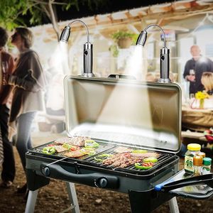<strong>Waterproof</strong> Aluminum Alloy Zoomable Barbecue <strong>Grill</strong> <strong>Lights</strong>, Outdoor BBQ 360 Degree <strong>Flexible</strong> Gooseneck <strong>LED</strong> Camping Magnetic Base - Product Image 6