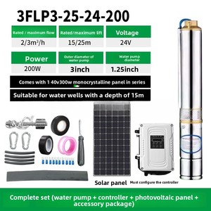 <span class=keywords><strong>Bomba</strong></span> <span class=keywords><strong>de</strong></span> Agua <span class=keywords><strong>Solar</strong></span> Fotovoltaica <span class=keywords><strong>de</strong></span> CC <span class=keywords><strong>de</strong></span> Alta Potencia y Alta Presión, <span class=keywords><strong>Bomba</strong></span> Centrífuga Sumergible para Pozos Profundos - Product Image 5