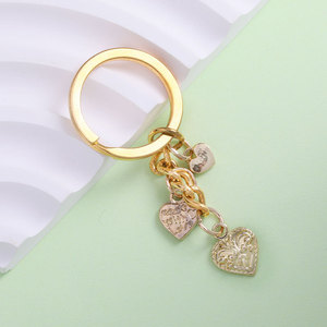 ขายดีกระเป๋าเป้สะพายหลังสีเงินโบราณพวงกุญแจจี้คริสตัลไรน์สโตนของขวัญรูปหัวใจกลม - Product Image 6