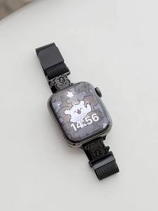 Bracelet de montre en métal Milanese The Cute Puppy compatible avec les montres <span class=keywords><strong>Watch</strong></span> Ultra 2/1, bracelet de montre tendance pour <span class=keywords><strong>cadran</strong></span> 38/45/49mm, séries 10 9 8 7 6 - Product Image 5
